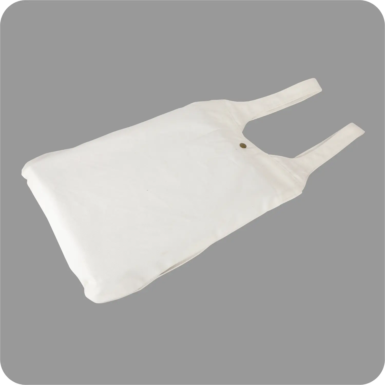 Cotton Fiber , Shoulder / Hand Canvas Bags with Tich Button Closure 