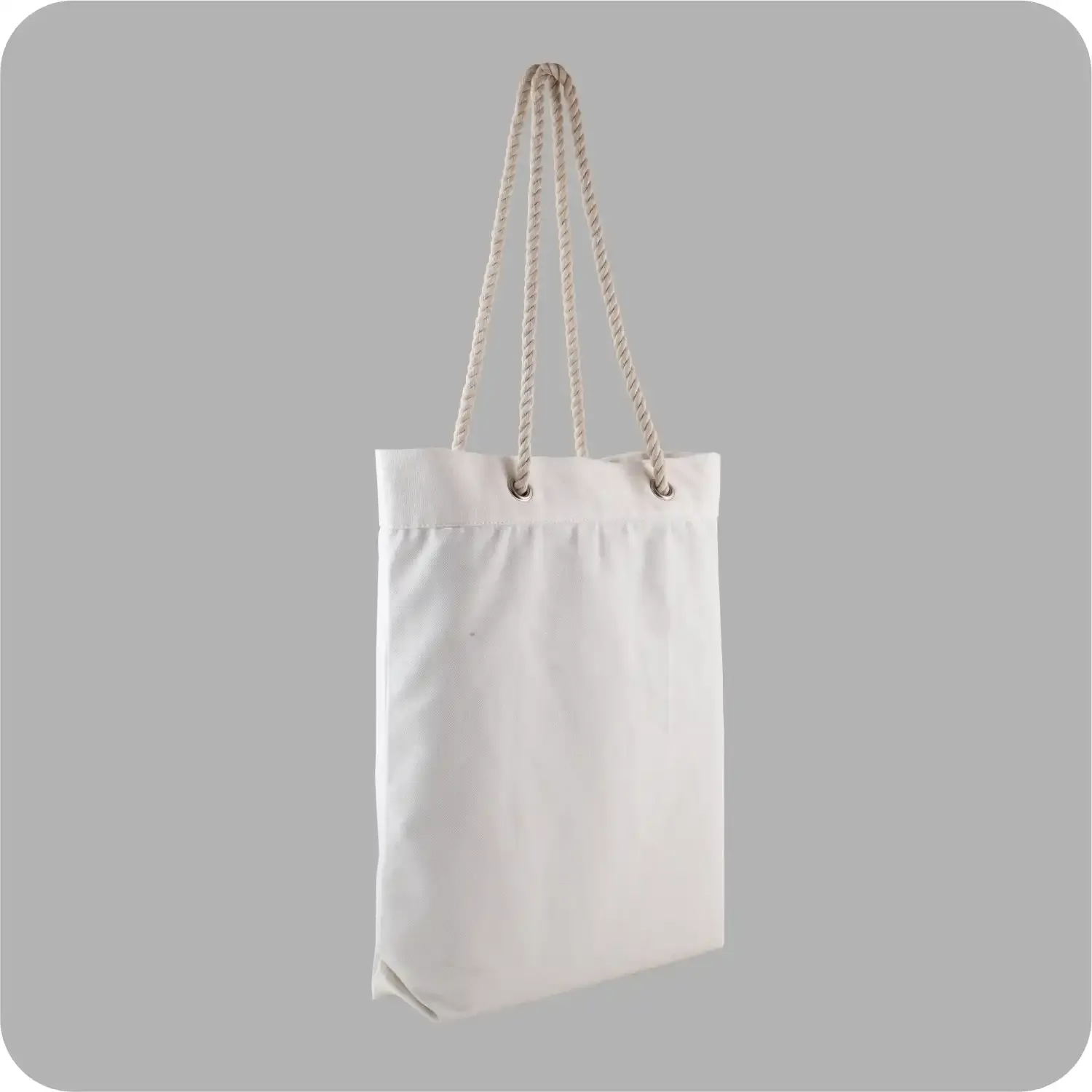 Hippy 15”x16” Inches Robust Handy Off white Canvas Bags