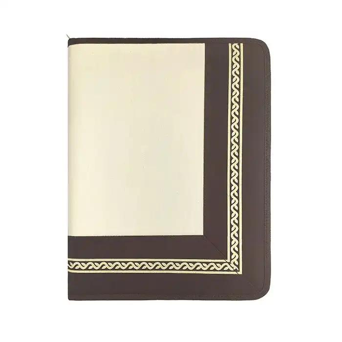 Elegant Dark Brown Patterned File Folder