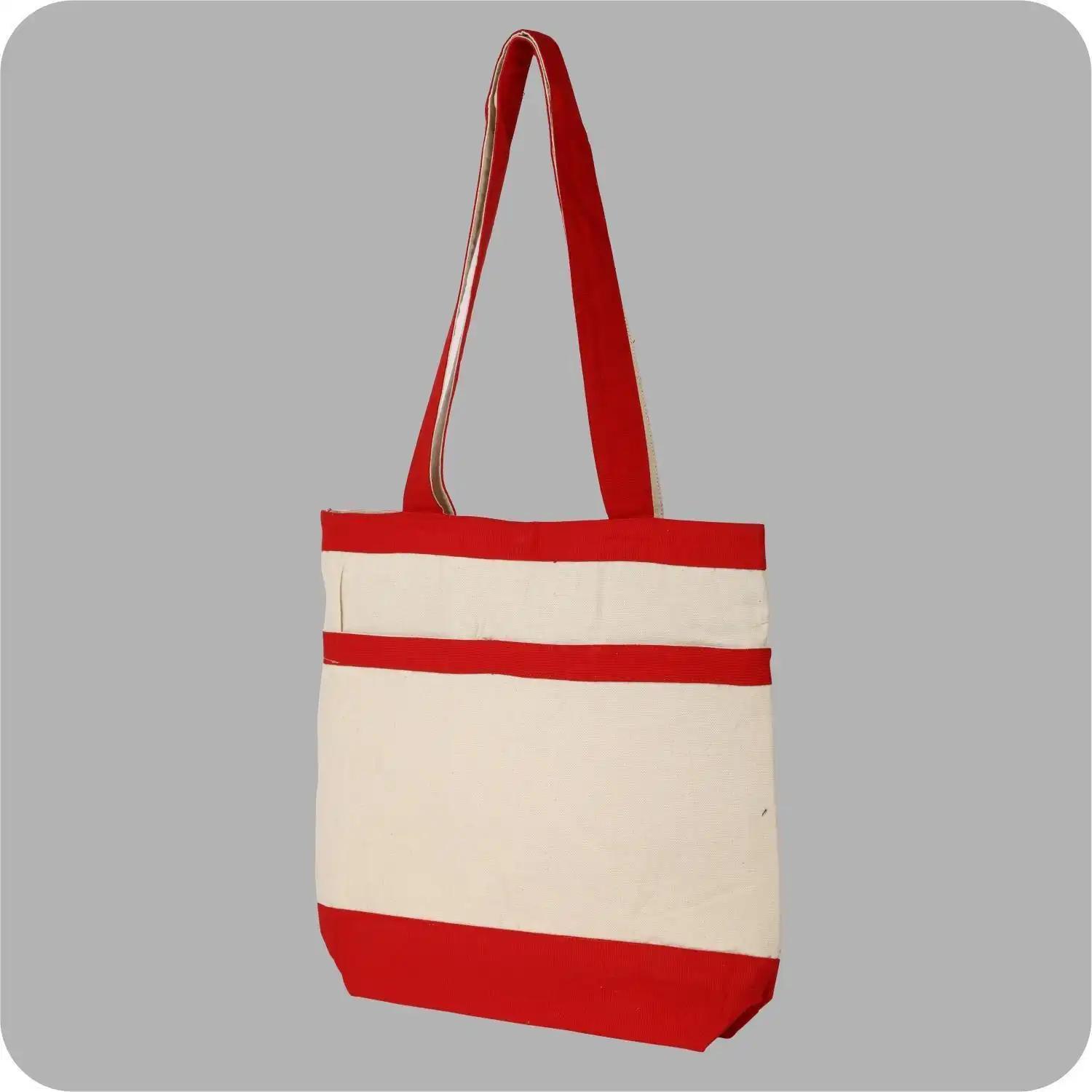 15”x14” Rectangular Shape Uniquely Designed Canvas Bags